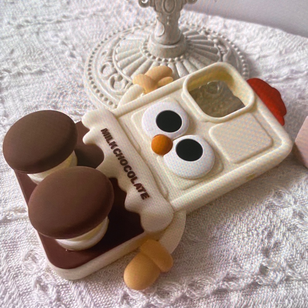 Cute Milk Chocolate Phone Case - Brown and Cream